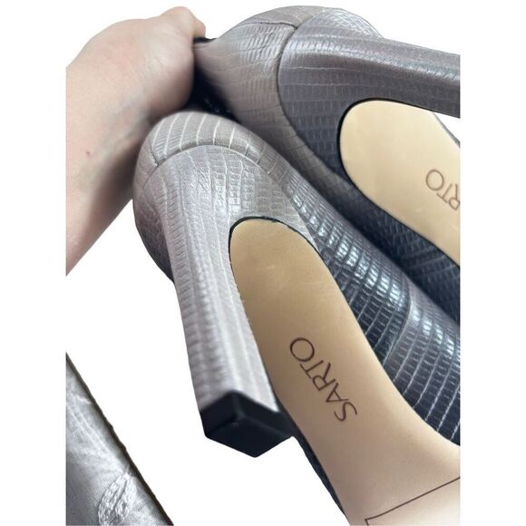 Franck Sarto leather ombree heels with ankle strap - Picture 5 of 14